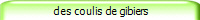 des coulis de gibiers