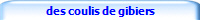 des coulis de gibiers